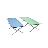 Lit picot 63x190x40 cm tissu polyester structure métal aluminium
