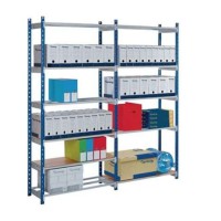Rayonnage tubulaire L125xP50xH200 cm