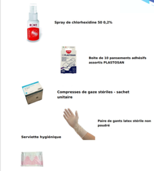 Kit de réassort  pour trousse de secours souple PPMS *- 10 personnes