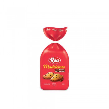 Madeleines aux pépites de chocolat - 248g - 8 madeleines - Réu