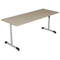 Table BANDANA DL plateau ép.24 mm stratifié chant alaisé piètement époxy - 160x80 cm - T5