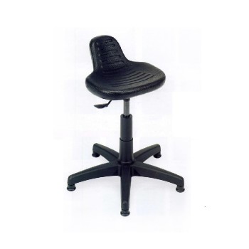 Tabouret avec dossier à roulettes