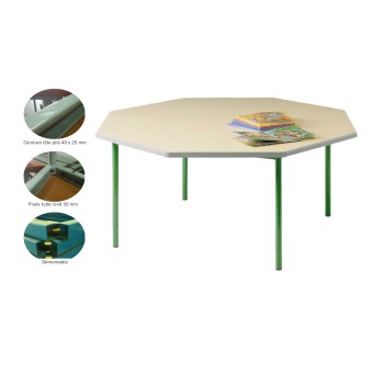 Table octogonale D120cm - T3