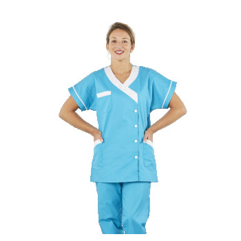 TUNIQUE FEMME
Manches courtes, fermeture par pression
Toutes tailles - coloris au choix