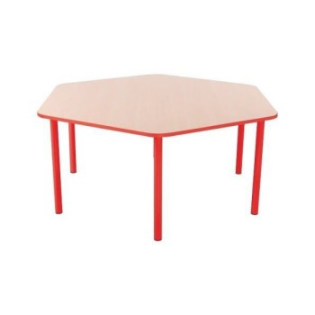 Table hexagonale D90 cm T1