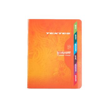 Cahier de texte piqué 17x22 grand carreaux - 120P
