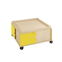Table d'activités mobile avec rebords 4 portes