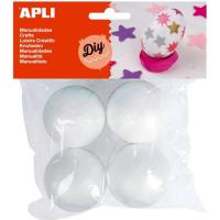 Boules polystyrene D50mm (x4)