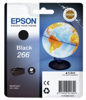 Cartouche Epson 266 Globe noire 5.8ml (T266140)